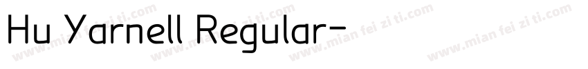Hu Yarnell Regular字体转换
